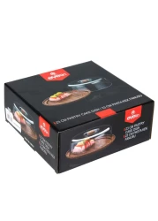 Christmas Evelin Bamboo &amp; Acrylic Cake Serving Tray W/ Cover (23 x 23 x 7 cm)