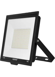 Geepas 300 W LED Flood Light, GESL55122, 27000 Lumens And 6500k Color Temperature, 80% Energy Efficient LED Light, Perfect For Outdoor Spaces, Sports Arenas, Parking Lot, Black - 2 Year Warranty