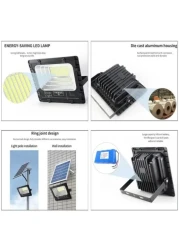 Generic LED Street Garden Solar Flood Light 2000W Outdoor Solar Power Lamp Floodlight Waterproof