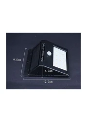Generic - LED Solar Sensor Wall Light Black