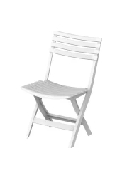 Cosmoplast Foldable Chair And Table White Pack of 3