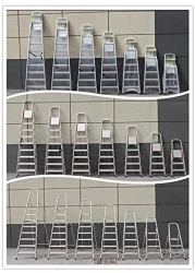 Abbasali Folding Ladder Heavy Duty Domestic Light Stepladder Household Combination Multi-Function Ladders Indoor Outdoor Home (4 Step)