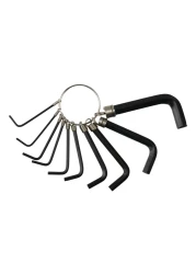 ميجا مجموعة مفاتيح سداسية M-7921 1.5 ملم 2.0 ملم 2.5 ملم 3.0 ملم 3.5 ملم 4.0 ملم 5.0 ملم 6.0 ملم 8.0 ملم 10 ملم 10 قطع