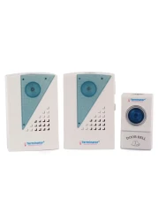 Terminator Wireless Doorbell With 1 Transmitter 2 Receivers