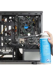 AF Utility Sprayduster/Air Duster Compressed Air Can Blower Spray - HFC Free - for Office PC, Laptop keyboard cleaner dust remover PS5 &amp; xbox fans etc. - 6 x 400ml Pack, ADU400UT