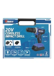 في تولز طقم الحفر التأثيري الكهربائي 20 فولت