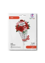 30" Satin Valentine Rose Bouquet Foil Balloon