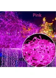 1M LED String Fairy Lights, Waterproof Decorative Light for Indoor &amp; Outdoor. Pink Color.