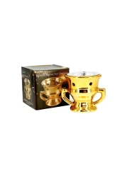 Rahalife Unique Ceramic Incense Burner Bakhoor Burner For Oud, Incense Holder Home Decor, Golden, 1 PC