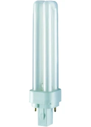 مصباح فلورسنت للديكور المنزلي من Osram Dulux D - 2 PIN تدفق مضيء - أبيض بارد 18 واط ، 4000 كيلو ، 1200 لومن - عبوة من 3
