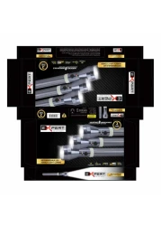 إكسبرت مصباح يدوي LED قابل لإعادة الشحن EX-0141 - فضي، 3 قطع