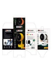 Expert Rechargeable Desktop Fan EX-0318RTF Orange 5inch