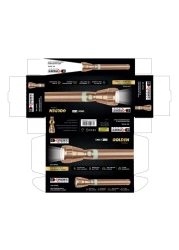 Expert Rechargeable LED Torch Light EX-107 Golden