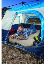 مرتبة هوائية Coleman QuickBed Elite Extra-High مع مضخة مدمجة - مقاس كبير، مرتبة هوائية مريحة ومتينة للتخييم والاستخدام المنزلي والسفر، سهلة التركيب والنفخ