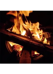 أعواد إشعال النار من الحطب، أعواد الحطب الخشبية سهلة الاستخدام وآمنة للطهي على النار، 7 كجم/الحقيبة