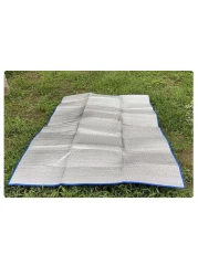Outdoor moisture-proof mat thickened double-sided aluminum film camping camping beach waterproof picnic mat baby crawling lunch break sleeping mat Thickened moisture-proof pad - 4mm