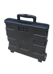 أيتش كاي عربة تسوق قابلة للطي أسود 25 كغ