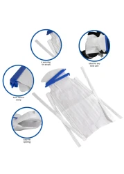Refillable Ice Bags with Clamp Closure Pack of 5 Large 612 x 14 Reusable Easy Filling Hospital Icepack with Soft Outer Covering and Leak Resistant Inner Layer Vakly First Aid Kit Guide 5