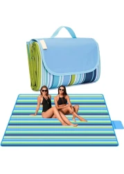 Lchkrep Picnic Blanket Beach Blankets 80x57 Large Sandproof Waterproof Camping Portable Travel Blanket Play Mat for Outdoor Indoor Family Beach Park GrassHiking Music Festival