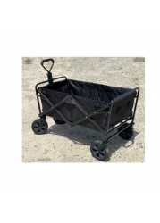 سوبريم عربة متعددة الأغراض قابلة للطي باللون الأسود