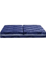COMFY FOLDING MEDICATED GUEST FLORAL PREMIUM QUALITY PORTABLE FOLDING MATTRES - BLUE