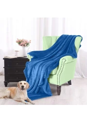 Flannel Fleece Blanket Single Size (160x220) for All Season,Fluffy Blanket Warm Bed Throws for Sofa &amp; Bed,Comfortable and Soft Flannel Fleece Blanket