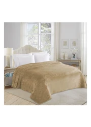 La Collection 280 GSM Polyester Blanket Double 28012810 Beige 200x220cm