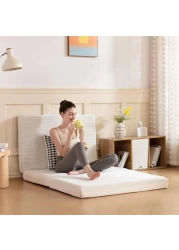 Comfy Portable White Knitted Cotton 180x90x10cm Medicated Folding Mattress