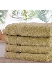 Comfy Set Of 4 Pure Cotton Hand Towel - Beige