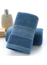 1pc - Luxury Soft 100% Cotton 400 GSM Bath Towels for Beach, Spa, Hotel, Bathroom 70 x 140cm (Lake Blue)