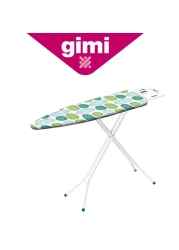 Gimi Expanded Metal Ironing Board Leo 110x33 cm with Adjustable Height, Steel Construction, and Cotton Cover with Terry Padding