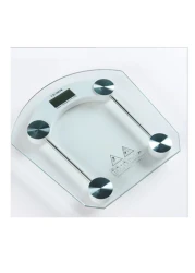 ميزان حمام رقمي من سانبو ، أبيض/رمادي/فضي 33 سم