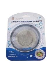 Home Pro Sink Drain Strainer Silver 11.3cm