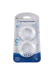 Home Pro Plastic Sink Drain Strainer White 4.5cm 2