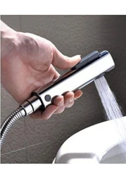مسدس رش بيديت شطاف المرحاض - رشاش بيديت محمول عالي الضغط لنظافة الحمام ضغط ماء قابل للتعديل، مقاوم للتسرب،
