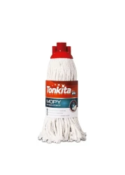 Tonkita Bucket With Cotton Mop Stick Red