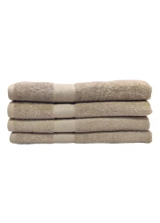 لا كوليكشن منشفة حمام قطنية 420 غرام لكل متر مربع بيج 100×150 سم