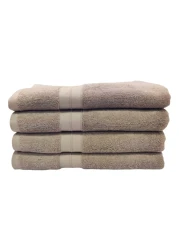 La Collection 550 GSM Cotton and Viscose Bath Towel Dark Rose 70x140cm