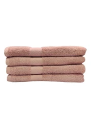 لا كوليكشن منشفة حمام من القطن 420 غرام لكل متر مربع وردي متوسط 100×150 سم