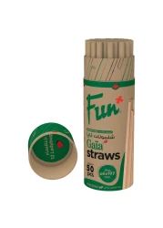 فن غرين تراك غايا شفاطات شرب - بيج 6 × 197 ملم 50 قطعة