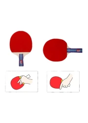 Generic 2-Piece Table Tennis Rackets With 3 Balls Set