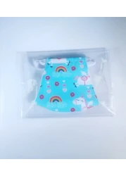 Pikkaboo Washable Mask - Unicorn Blue Love Kids