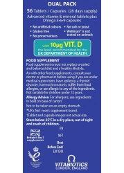 VitabioticsLtd Vitabiotics Wellman Plus 56 TabletsCapsules