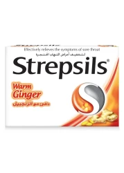 Strepsils Warm Ginger Fast Effective Relief from the Symptoms of Sore Throats 16 Lozenges