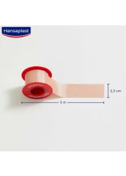 Hansaplast Fixation Tape, Strong Adhesion, Hand-Tearable, 5m x 2.5cm