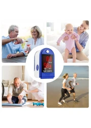 Generic-Fingertip Pulse Oximeter Blood Oxygen Saturation Monitor LED Digital Display 8s Quick Measure SpO2 Monitor Mini Pulse Oximeter