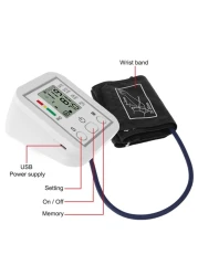 Generic Blood Pressure Monitor LCD Display Accurate Measurement