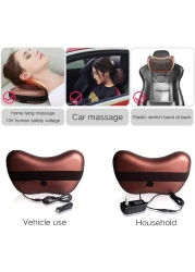 Generic Timitech Neck Back Massager Massage Pillow With Heat, Deep Tissue Kneading Massager For Shoulder, Lower Back, Leg, Foot, Muscle Pain Relief, Best Relaxation Gifts In Home Office And Car