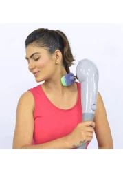 جهاز تدليك كهربائي جديد محمول باليد 7 في 1 للأنسجة العميقة والظهر والجسم ، جهاز تدليك يدوي للعضلات بالإيقاع - جهاز تدليك للعلاج بالاهتزاز وتخفيف آلام الجسم بالكامل