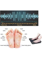 EMS Leg Reshaping Foot Massager - Full Automatic Massage Foot Circulation Massager Machine 9 Intensity Levels,Folding Portable Muscle Stimulatior Massage Mat with USB Rechargeable